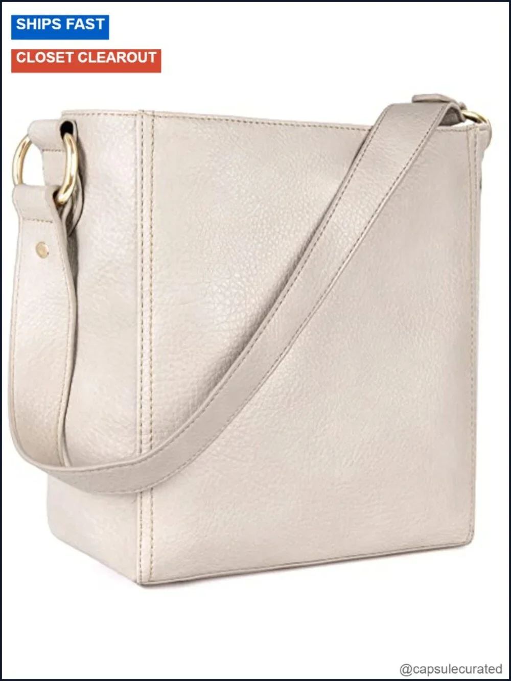 Vegan Leather Hobo Shoulder Bag Purse Women's Handbag Medium Soft